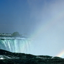 Rainbow over Niagara falls